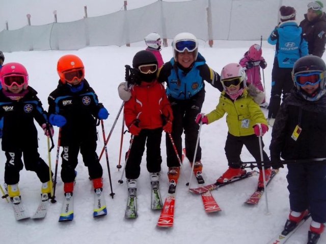 dia de esqui con los peques